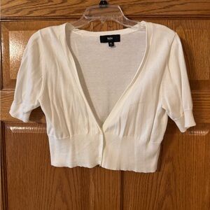 Wet Seal Cream Cropped Cardigan